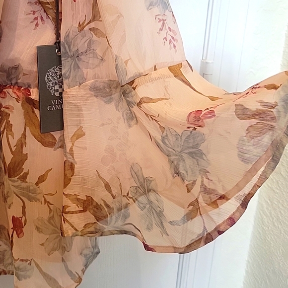 NWT VINCE CAMUTO peachbellini blouse - Picture 4 of 14